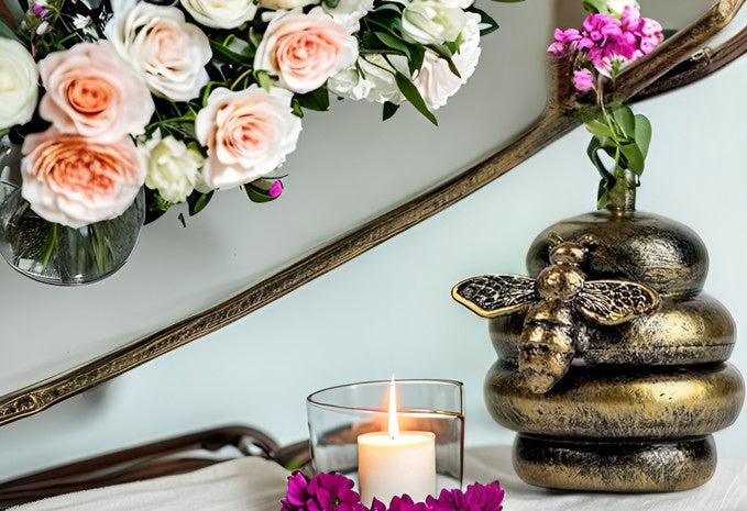 Vintage Bronze Beehive Candle Snuffer