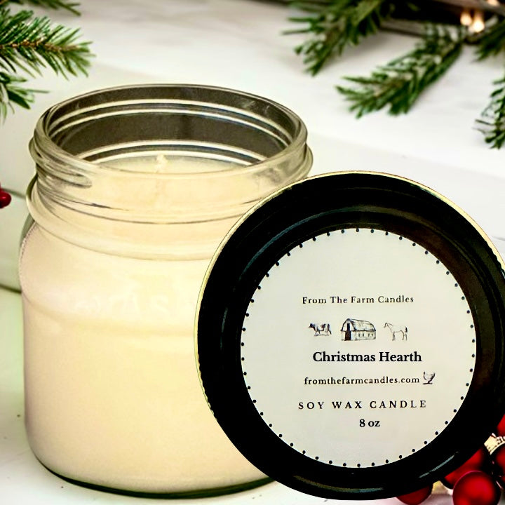Christmas Hearth - 8 ounce Candle