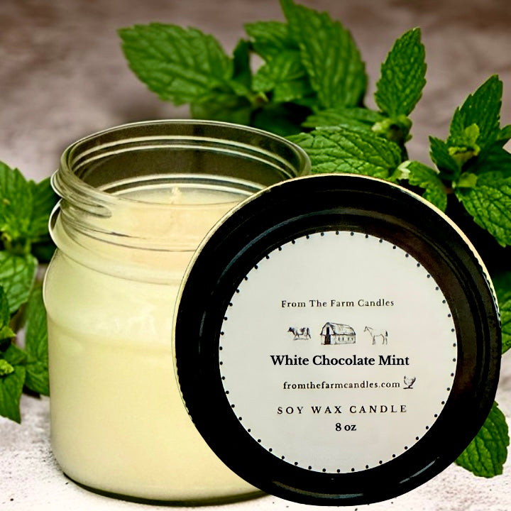 White Chocolate Mint - 8 ounce Candle