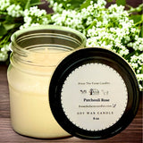 Patchouli Rose - 8 ounce candle